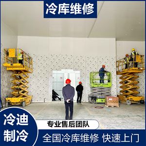 大型冷库维修保养 制冷系统查漏故障 焊铜管